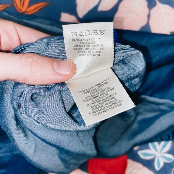 Anthropologie Stitched Chambray Vest By Holding Horses Size S - Picture 5 of 5